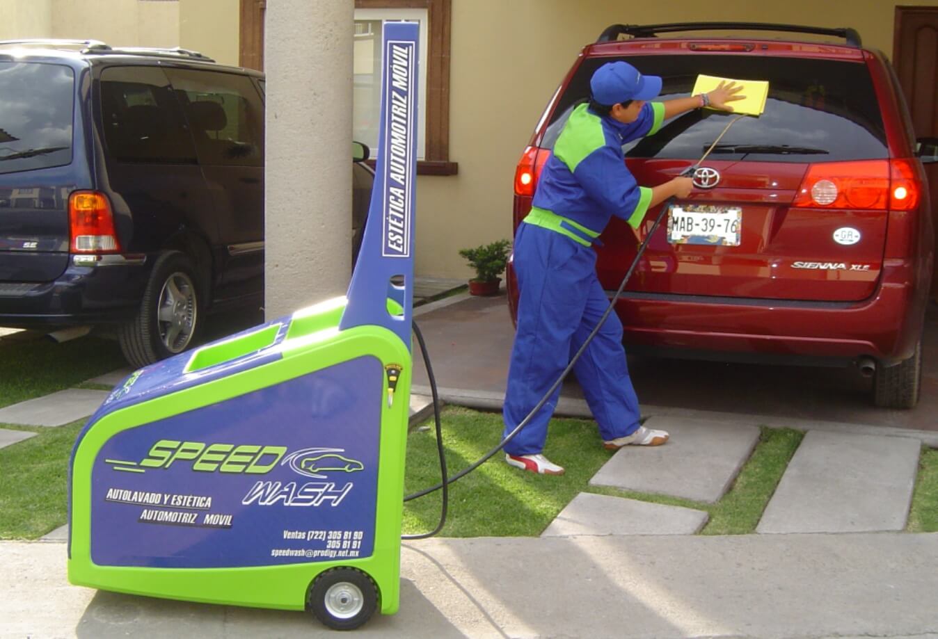 Carrito Speed Wash en acción